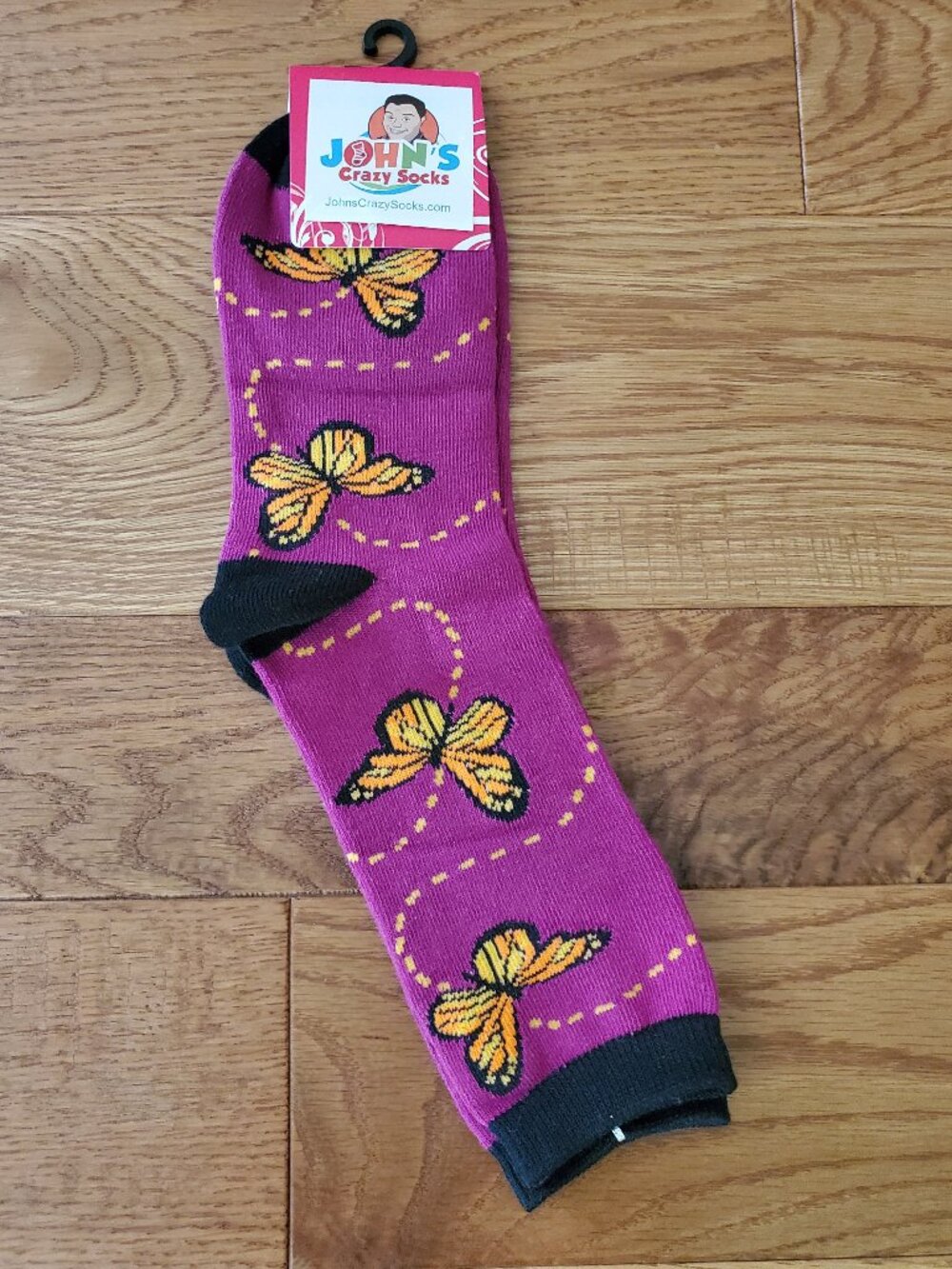 2 for $15 | Butterfly Socks - John's Crazy Socks